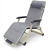 Silla de descanso, silla de gravedad cero para camping, reclinable, plegable, para ocio, jardín, sillón plegable acolchado (color: B)