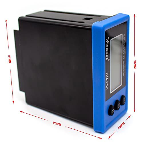 LeTkingok CM-230S Leitfähigkeitsmessgerät, Online-Leitfähigkeitsmessgerät TDS-Instrument EC-Messgerät Leitfähigkeitselektrode Ersetzt Reinwassermonitor