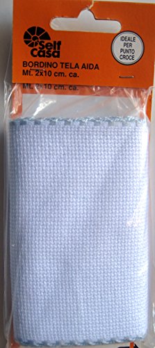 Coats Cucirini Bordino Tela Aida 10 CM X 2 MT di
