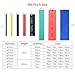 164PCS Heat Shrink Tubing Kit 2:1 Electric Insulation Heat Shrink Tube, 5 Colors 8 Sizes for Industrial, Automotive, Wire and Cable Repair