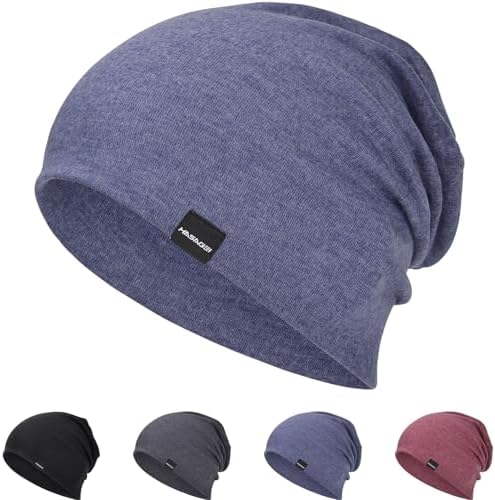 HAMUNI Mütze Herren Damen Leichte Slouch Beanie Mütze Weiche Dünne Mütze | Atmungsaktiv Elastisch Longbeanie für Frühling Herbst und Winter