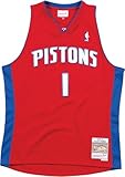 maillot iverson 76ers Allen Iverson Detroit Pistons Maillot Swingman rouge pour homme 2008-09