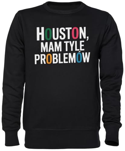 Sweat-shirt Houston Mam Tyle Problemów noir pull jersey homme femme black jumper
