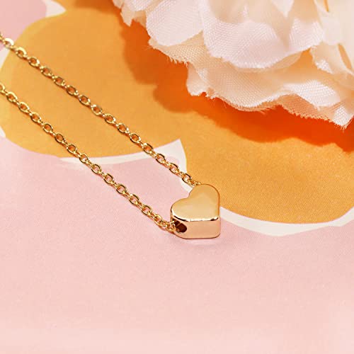 Shapenty 14K Gold Plated Heart Spacer Beads Brass Love Heart Loose Connector Bead Charm For Valentine’s Day Mother’s Day Christmas Ornament Bracelet Necklace Earring Pendant Diy Craft, 30Pcs (6X7Mm) #TOP2