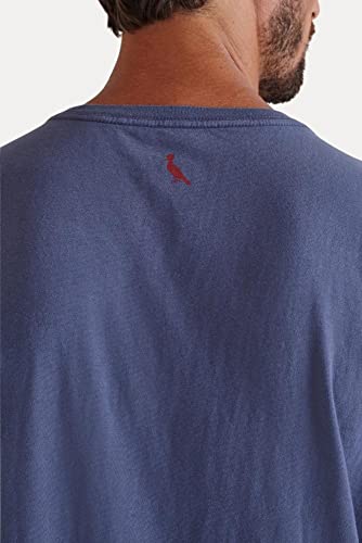 Camiseta Algodão Gota Pica-Pau Bordado Reserva Cor:Marinho Stoned;Tamanho:M;Gênero:Masculino