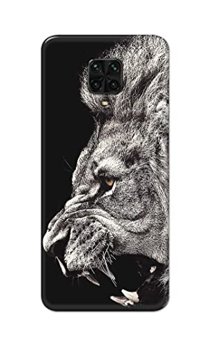 Image of Roaring Lion Hard Back Case Cover for Poco M2 Pro /Redmi Note 9S Back Cover -(J5) VNS2225