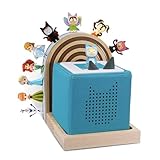 Givilio Tonie Shelf Lunette for Toniebox Starter Mounted, Magnetic Wooden Floating Shelves Compatible with Tonie Box Player Tonie Figures Storage Tonie Shelvies