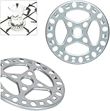 4.5" Gas Ring Reducer Trivets Universal Stove Accessories for Stove Top Hob Cooker- Heat Simmer Espresso Coffee n Milk Pots, 2pack,Sliver