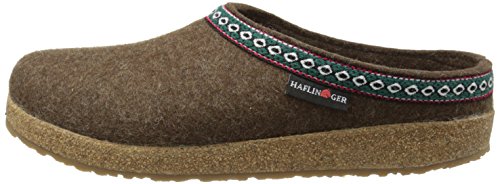Haflinger GZ65 Classic Grizzly Clog,Chocolate,40 EU/Women's 9 M US/Men's 7 M US