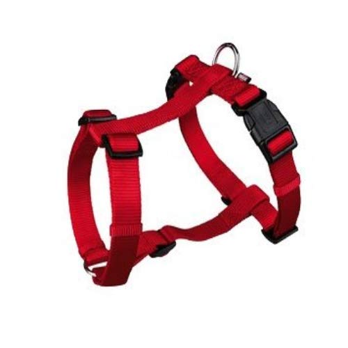 TRIXIE Premium H-Geschirr Größe L–XL: Brustumfang 75–120 cm/25 mm in rot - verlässliches Hundegeschirr, Bruststeg, Nacken- und Bauchgurt stufenlos verstellbar für sehr große Hunde, 203503