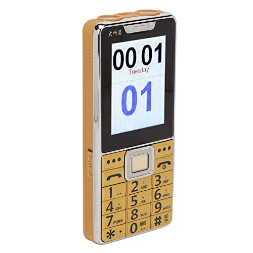 Teléfono Móvil con Botones Grandes, Botón de Marcación por Voz, Altavoz Estéreo, SIM Dual, Teléfono Celular para Ancianos, Batería de 6800 MAh, 100‑240 V para Llamadas (Enchufe de la UE)