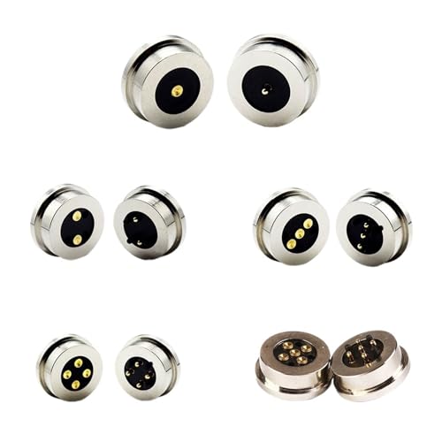 Broche Pogo magnétique 5P mâle femelle avec contact stable à fort courant 2A