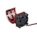 Vgoohobby RC Motor Heatsink 540 545 550 Brushless Brushed Electric Engine Heat Sink with 5-6V Cooling Fan Compatible with Traxxas HSP HPI Wltoys Himoto Axial Tamiya 1/10 RC Crawler Truck Car (Red)