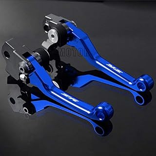 Accessories for Yamaha YZ65/YZ80/YZ85/YZ125/YZ250/YZ125X/YZ250X/YZ250FX CNC Motorcycle Pivot Brake Clutch Levers YZ 65/80/85/125/250 X FX - (Color: BU for YZ65 2018)