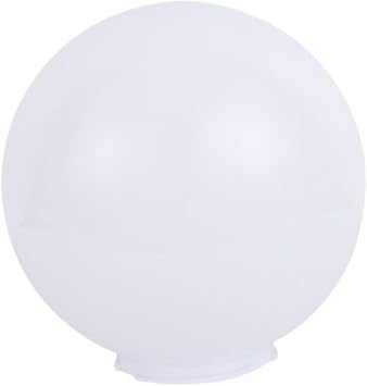 Outdoor Globe Lamp Shade, Lamp Post Globe, Spherical Lampshade Replacement, Outdoor Ball Light Fixture Accessory for Wall Sconces and Ceiling Fixtures White, 30cm 140mm Mouth