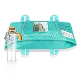 Pet Casket Body Bag, Dog or Cat Burial Box with Dignity, Dog Casket for Burial and Cremation by Customizing with Pet Hair Memorial Bottle(Green, S)