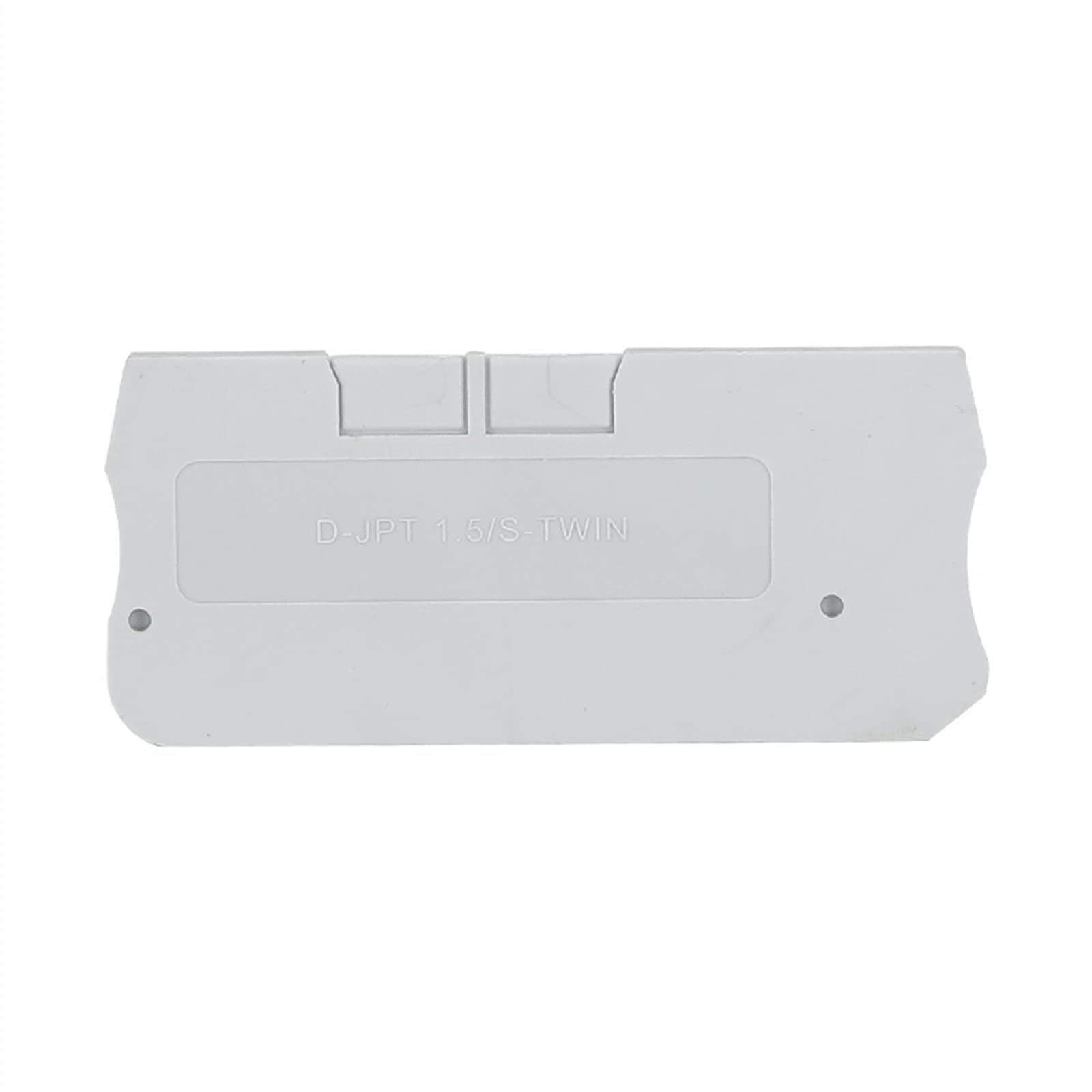 Plaque d'extrémité PT 1.5-TW pour isoler un bornier Din Rail double 3 fils saako 1.5mm