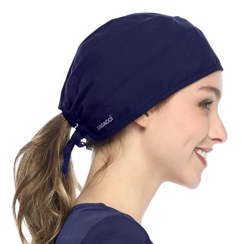Dagacci Medical Uniform Unisex Scrub Cap (Navy Blue)