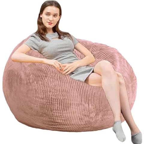 Kisoy 3 ft Memory Foam Bean Bag Cover