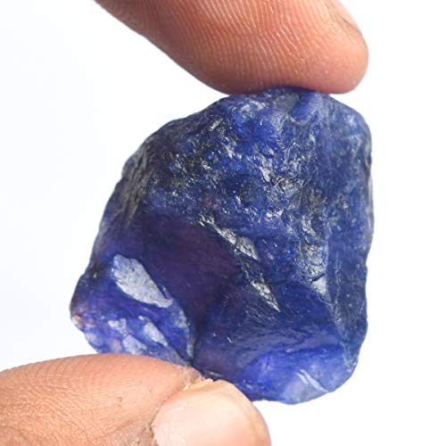 Gemhub Natural Blue Sapphire 49.00 Ct. Certified Healing Energy Crystal Mineral Rock Rough Sapphire Stone #TOP1