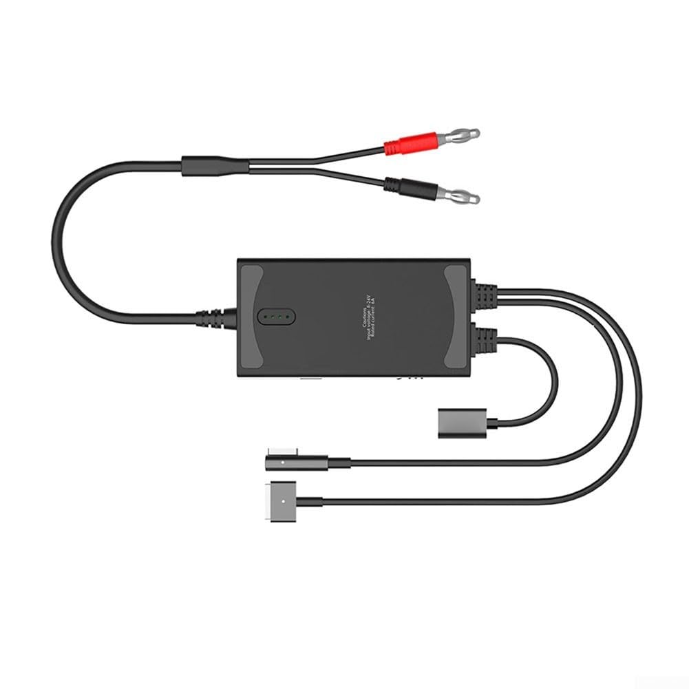 Analizador lógico para reparación de MacBook, herramienta de detección de corriente en tiempo real con diseño de conector triple, compatibilidad multiprotocolo para reemplazo de batería de