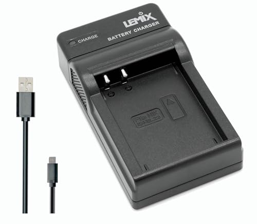 Lemix (Nik-ENEL23) Ultra Slim USB Charger Compatible with Nikon EN-EL23 Battery and Listed Coolpix Series Models