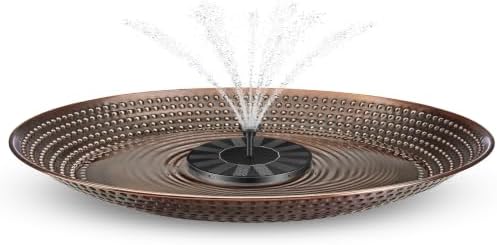 Good Directions 20" Tranquil Copper Bird Bath Basin with Solar Fo...