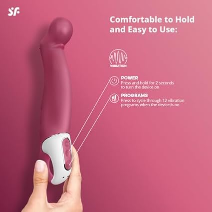 Vibrador Punto G Satisfyer Vibes 'Petting Hippo', estimulador de clítoris con 12 modos de vibración, juguete sexual para mujeres, resistente al agua (IPX7) recargable