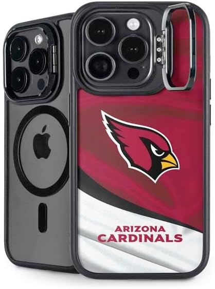 Skinit Kickstand Phone Case Compatible with iPhone 15 Pro Max - Officially Licensed NFL Arizona Cardinals Design