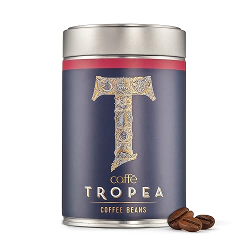 Caffè Tropea Roasted Whole Espresso Coffee Beans 227g | Arabica & Robusta Coffee Beans Italian Espresso Blend | Medium Roast | Dark Roast | For All Machines