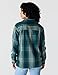 Carhartt Women's Tencel Fiber Series Loose Fit Twill Plaid Shirt, Greenstone, Small