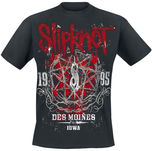 Slipknot Iowa Star Homme T-Shirt en noir coupe standard pour fan de métal