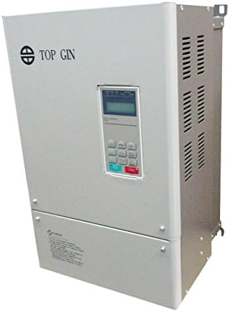 TOP GIN High Frequency Vector Inverter VFD 22KW 220V 30HP 77.2A Variable Frequency AC Motor Drive Output Frequency: 0.01 to 1300 Hz For Spindle Motor Speed Control W/English Manual (VFD-22KW)