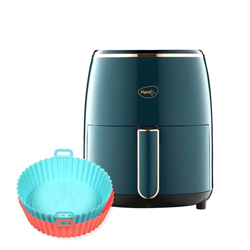 Pigeon 4.2L Digital Air Fryer with Silicon basket | 1200W | 360° Rapid Air Circulation | 85% Less Oil | 8 Preset Menus | Non-Stick Basket | Touch Control | Auto Shut-Off | 2Y Warranty