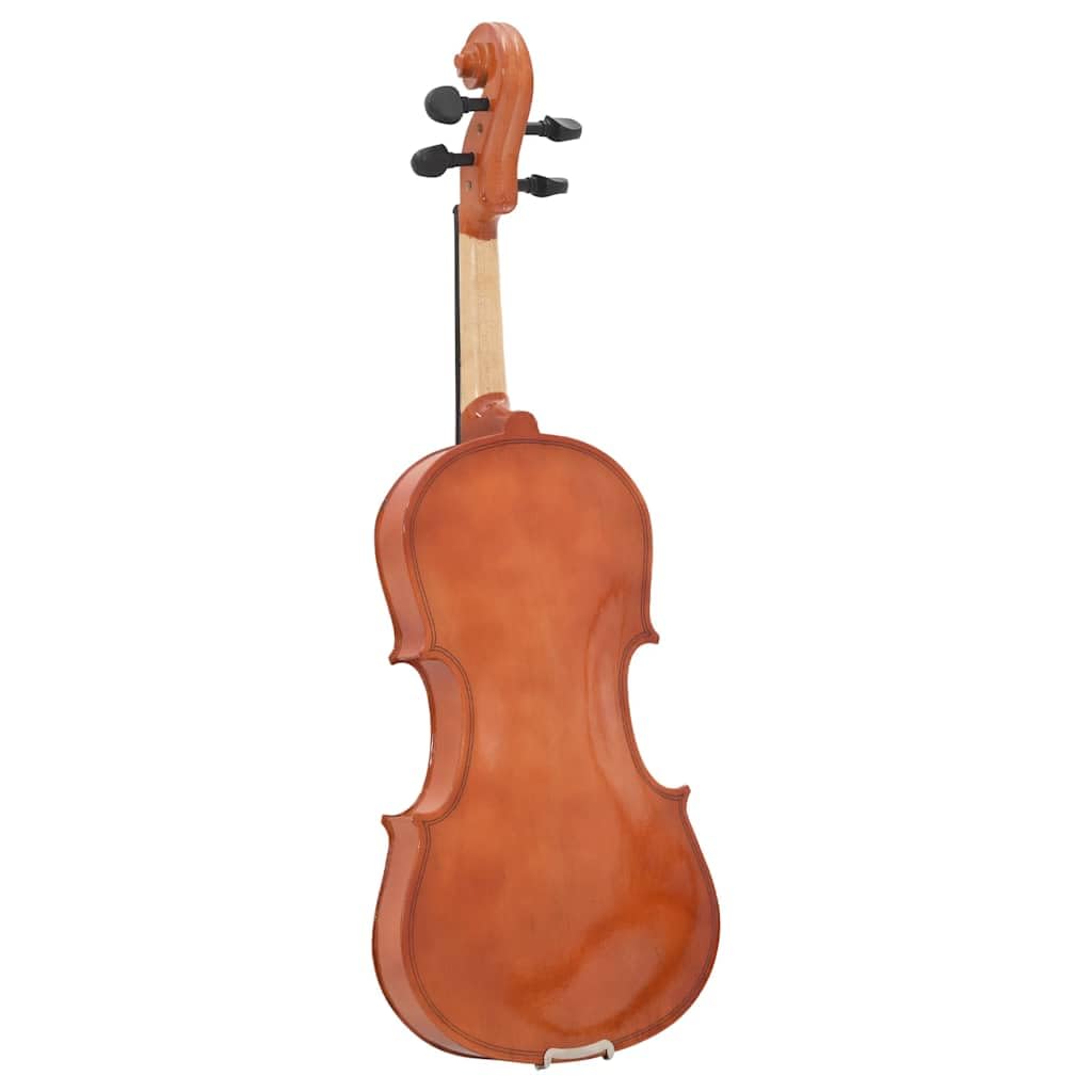 Violine 4/4 Set für Einsteiger aus Lindenholz, inklusive Bogen, Kinnhalter und Kolophonium, tragbare Geige in Schutzbox