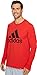 adidas Men's Badge of Sport Classic Long-Sleeve Tee, Scarlet/Black, Medium