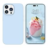 YINLAI iPhone 14 Pro Max Hülle Silikon,Handyhülle iPhone 14 Pro Max Schutzhülle Slim Case Cover Liquid Silikon Gel Matte Kratzfest Handy Hülle für iPhone 14 Pro Max 6,7 Zoll,Babyblau