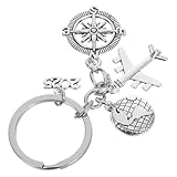 Reise-accessoire: dieser schlüsselanhänger verfügt über die eigenschaften, was ihn zu einem großartigen accessoire für reisebegeisterte macht, schlüsselanhänger mit perlenschleife, ästhetisches schlüsselanhänger-armband