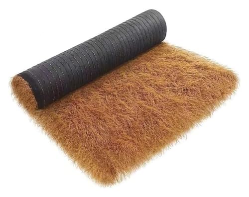 KAnduo Artificial Thatch, 10M/20M Palm Simulation Plastic PE Fake Straw Flame Grass Tile For Outdoor Roof Pavilion Bar Home(1 * 10m(3.2 * 32.8ft))