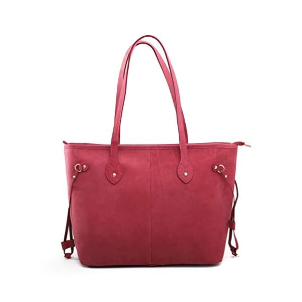 Large-Real-Leather-Concealed-Carry-Tote-Bag-For-Women-Shoulder-Handbag-Fashion-CCW-Purse Montana West Genuine Leather Purses For Women Concealed Carry purse and handbags Large Shoulder bags Tote bag MWL-002RED