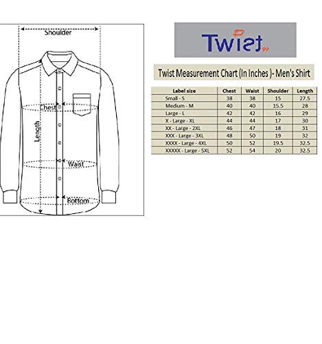 Image of Twist99 Men's Italian Cotton Solid Half Sleeve Mens Formal Shirt