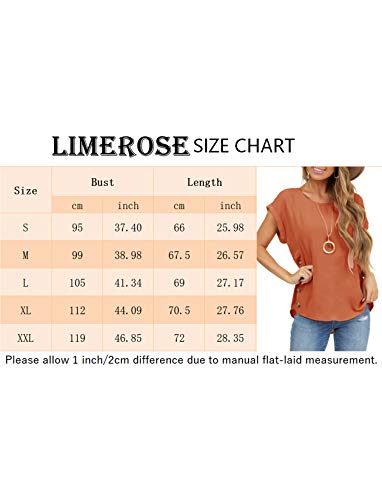 Limerose Women's Short Sleeve Tops Crew Neck Side Button Shirts Casual Loose Fit T-Shirt Apricot #TOP4