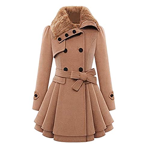 Manteau long femme FNKDOR et parka d'hiver ajustée veste chaude