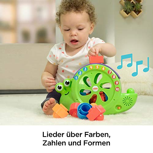 Fisher-Price FRB88 - Sortier-Schnecke mit Liedern und Geräuschen, Babyspielzeug ab 6 Monaten – Bild 7