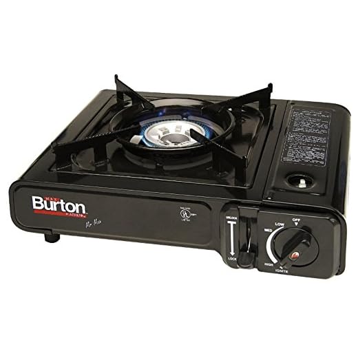 Max Burton 8254 Mr. Max Table Top Burner, 10000 BTU/hour Output, Piezoelectric Ignition, Heavy Gauge Metal Body and Porcelain Enamel Coated Steel Drip Pan, Gas Flow Safety Device