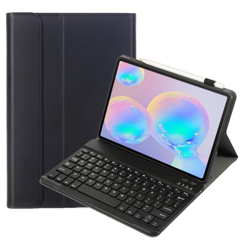 leleyo Tablet Cover tastiera per Samsung Galaxy Tab S6/S6 5G 10.5' Custodia tastiera wireless magnetica rimovibile QWERTY per Samsung Galaxy Tab S6, Nero