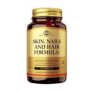 Solgar Skin Hair and Nails – 60 Pack – Helps Build Collagen – with Zinc, Copper and Vitamin C – Vegan and Gluten Free