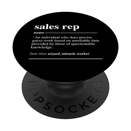 Sales Rep Definition Funny Noun PopSockets Swappable PopGrip
