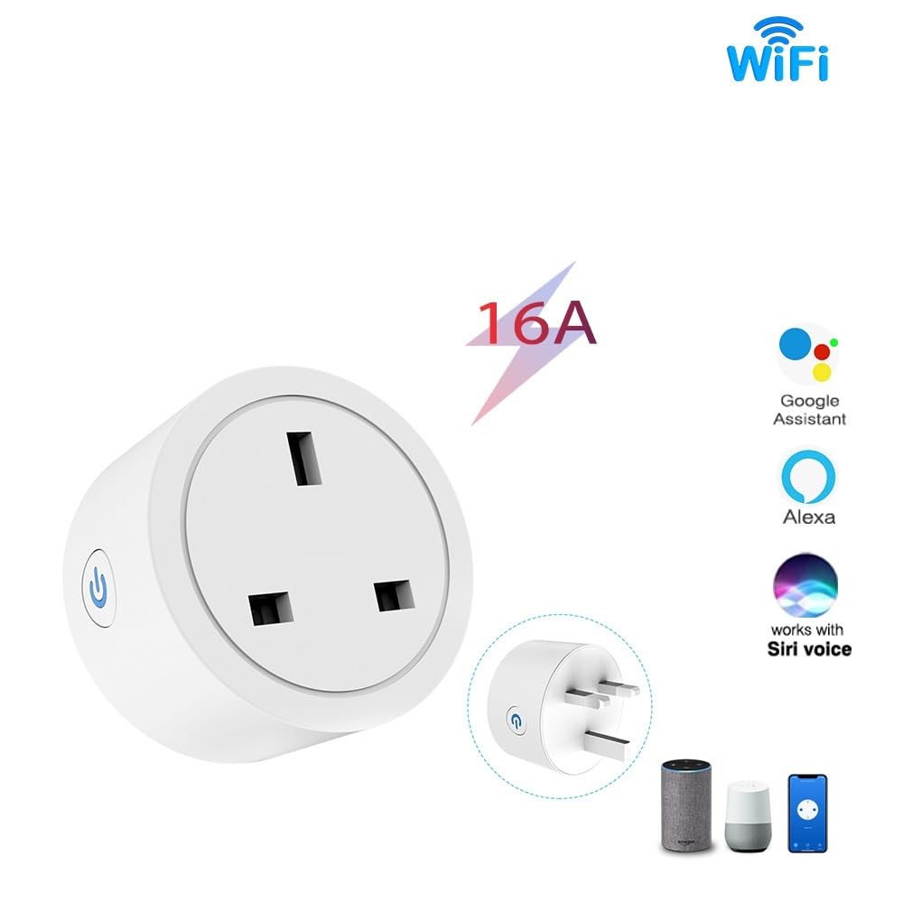 Zigbee Smart Plug Outlet Compatible with Alexa Google Assistant App and Voice Control ZigBee Hub Required UK 10A — view 2