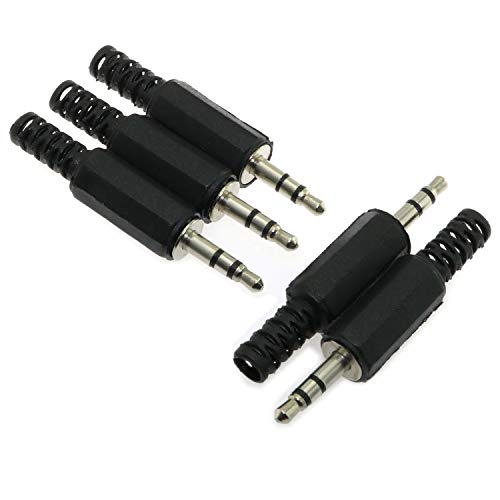 Conector estéreo macho 3.5mm 5 piezas de E-outstanding miniatura 6